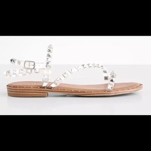 Madden Girl size 8.5 clear strappy sandal